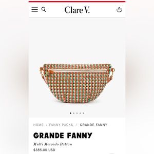 Clare V Multi Mercado Rattan Grande Fanny